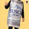 Busch Light Can Costume Funny Beer Foam Tunic Photo Print Adult Halloween Party Outfit